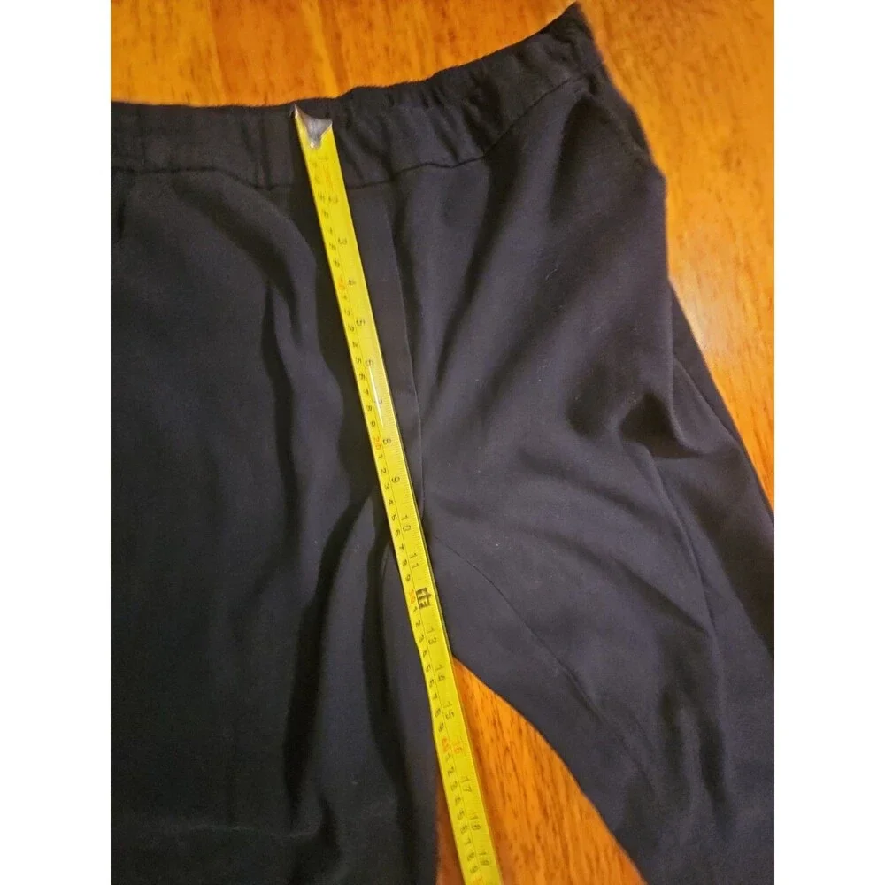 White House Black Market Elle Slim Ankle Pants Black Size 8 EUC Career Work